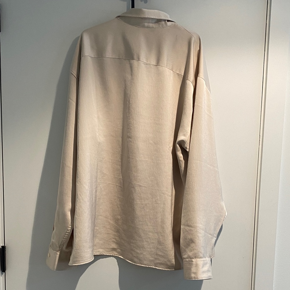 Abercrombie & Fitch Cream Button Down Shirt - Picture 3 of 5